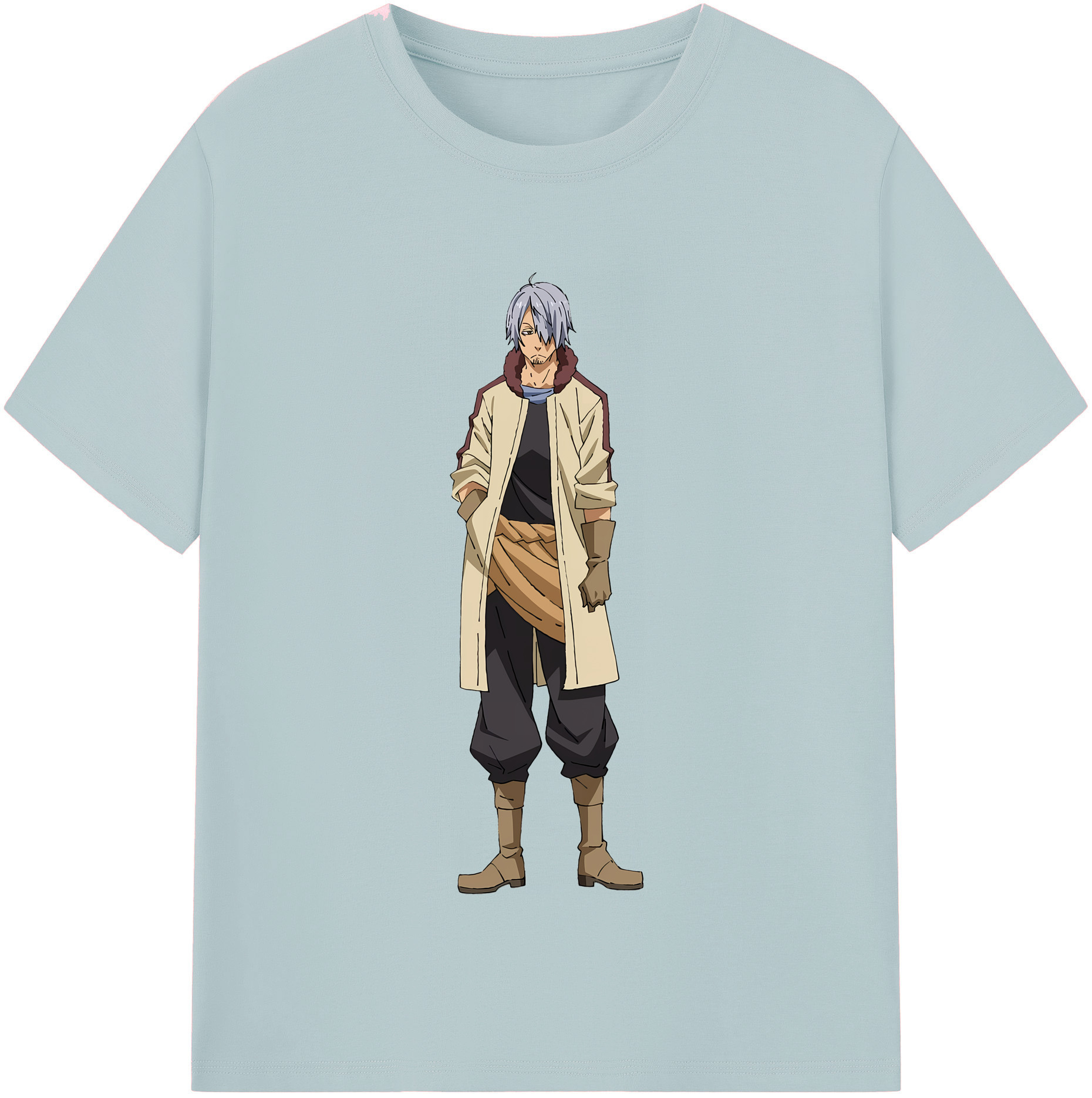 （画像用） 転スラ Regarding Reincarnated to Slime 綿100％半袖Tシャツ（フロントプリント）